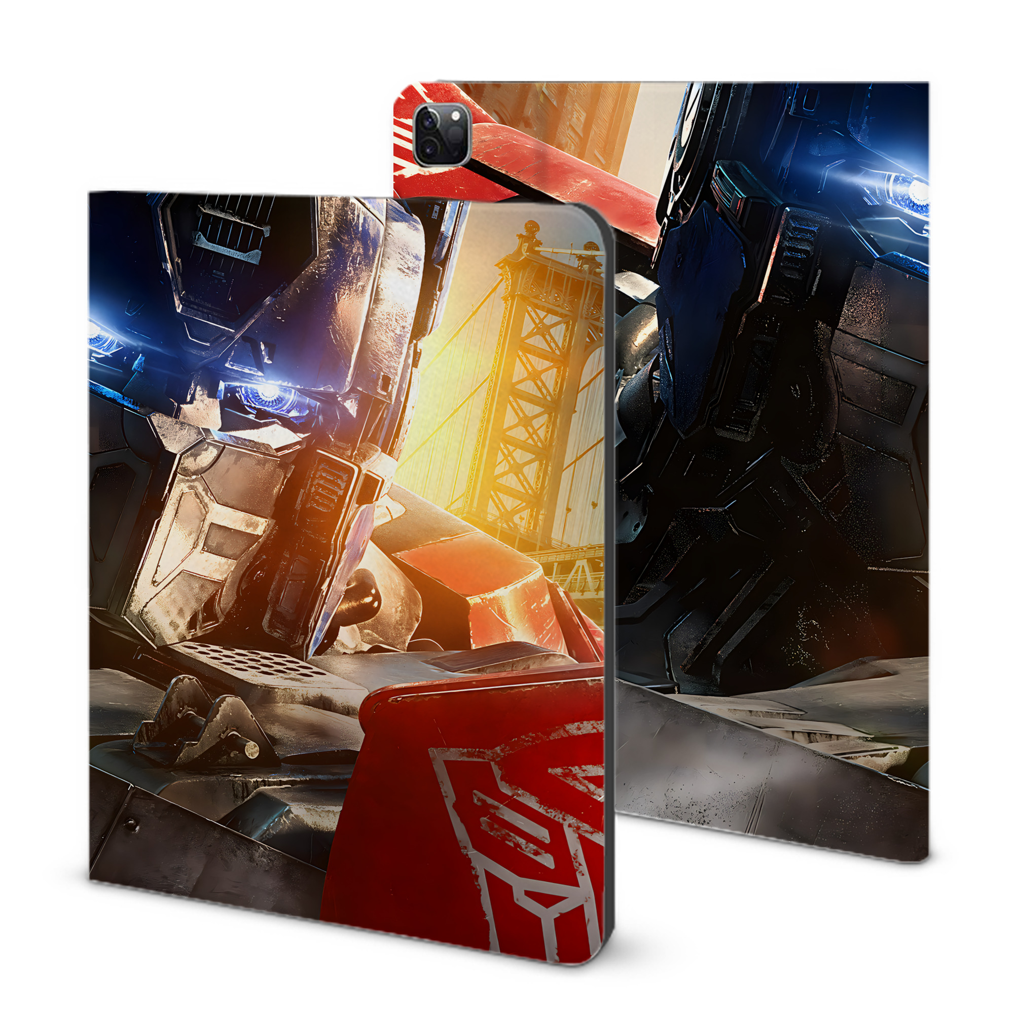 （画像用） Transformers トランスフォーマー IPad ケース ブック型 PUレザー TPU 耐衝撃 軽量 薄型 ペン収納なし 全面保護 IPad 各モデル対応